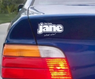 Sticker with JANE Logo, Color: silvergrey